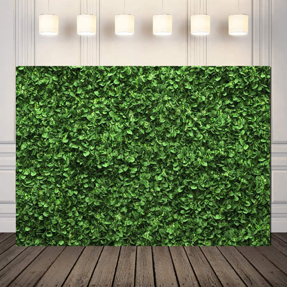 Greenery Print Boxwood Backdrop (5x7 Feet) - Ellie's Party Supply