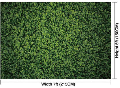 Greenery Print Boxwood Backdrop (5x7 Feet) - Ellie's Party Supply