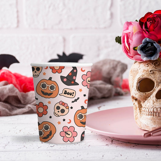 Groovy Halloween Icon Paper Cups (Set of 8) - Ellie's Party Supply