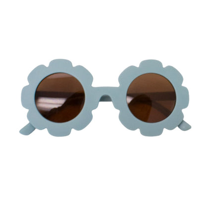 Groovy Matte Flower Shaped Kids Sunglasses (6 Colors) - Ellie's Party Supply