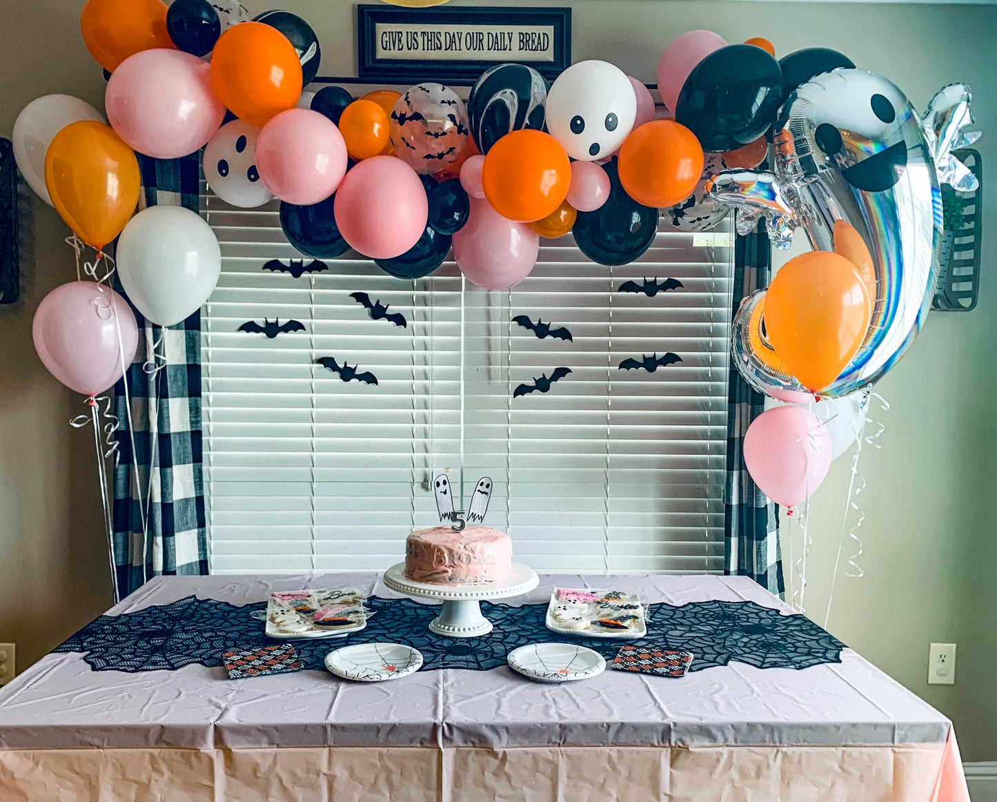 Halloween Balloon Arch - Pink and Orange Balloon Garland Kit - Ellie's Party Supply