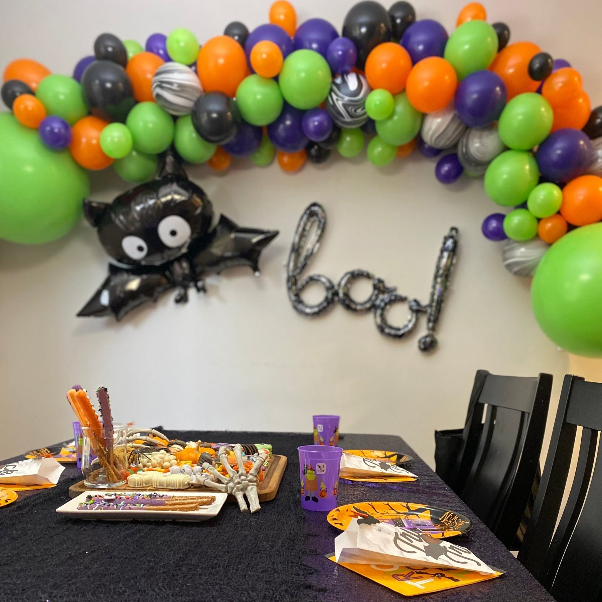 Halloween Balloon Arch - Witches & Monsters Balloon Garland Kit - Ellie's Party Supply