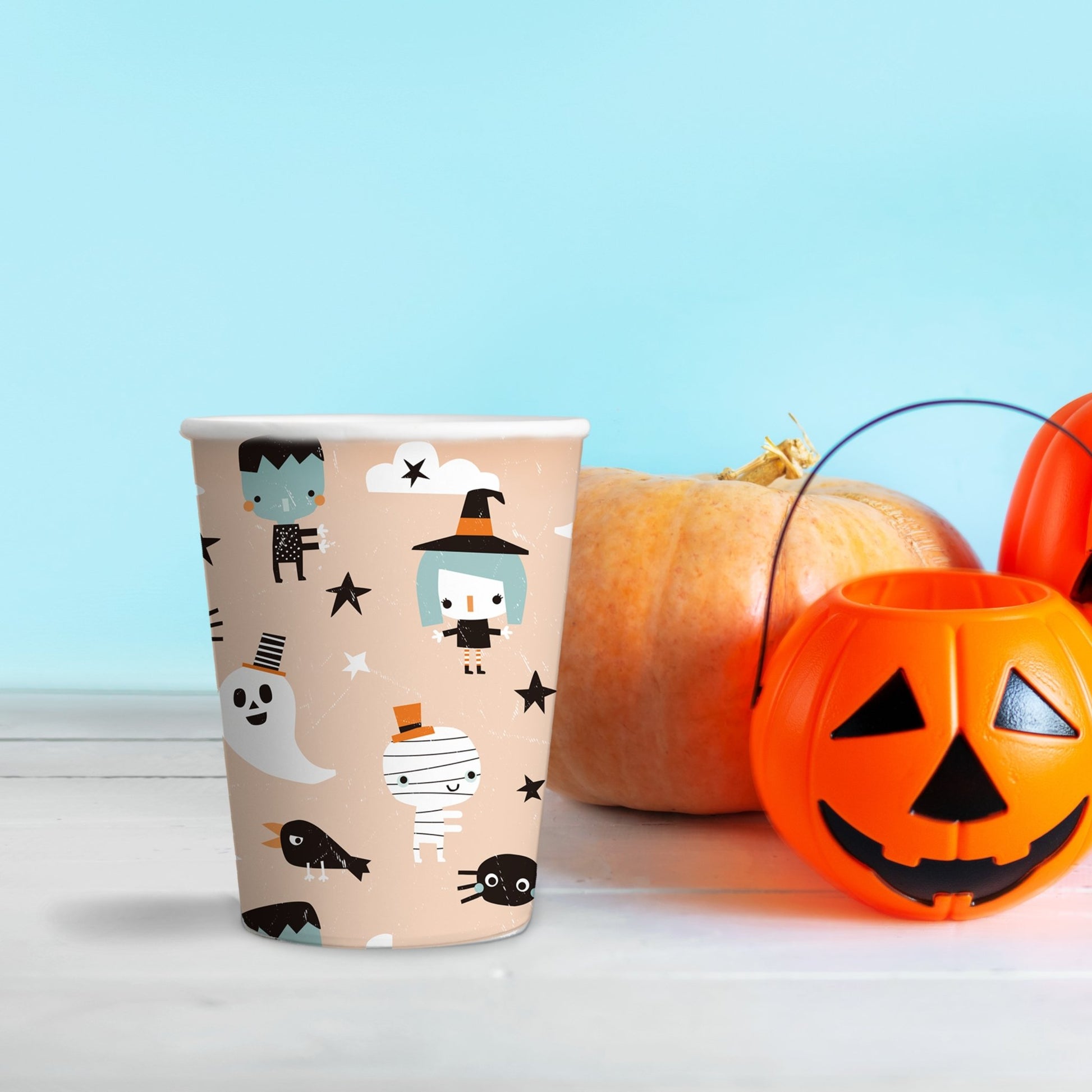 Halloween Friends Icon Paper Cups (Set of 8) - Ellie's Party Supply