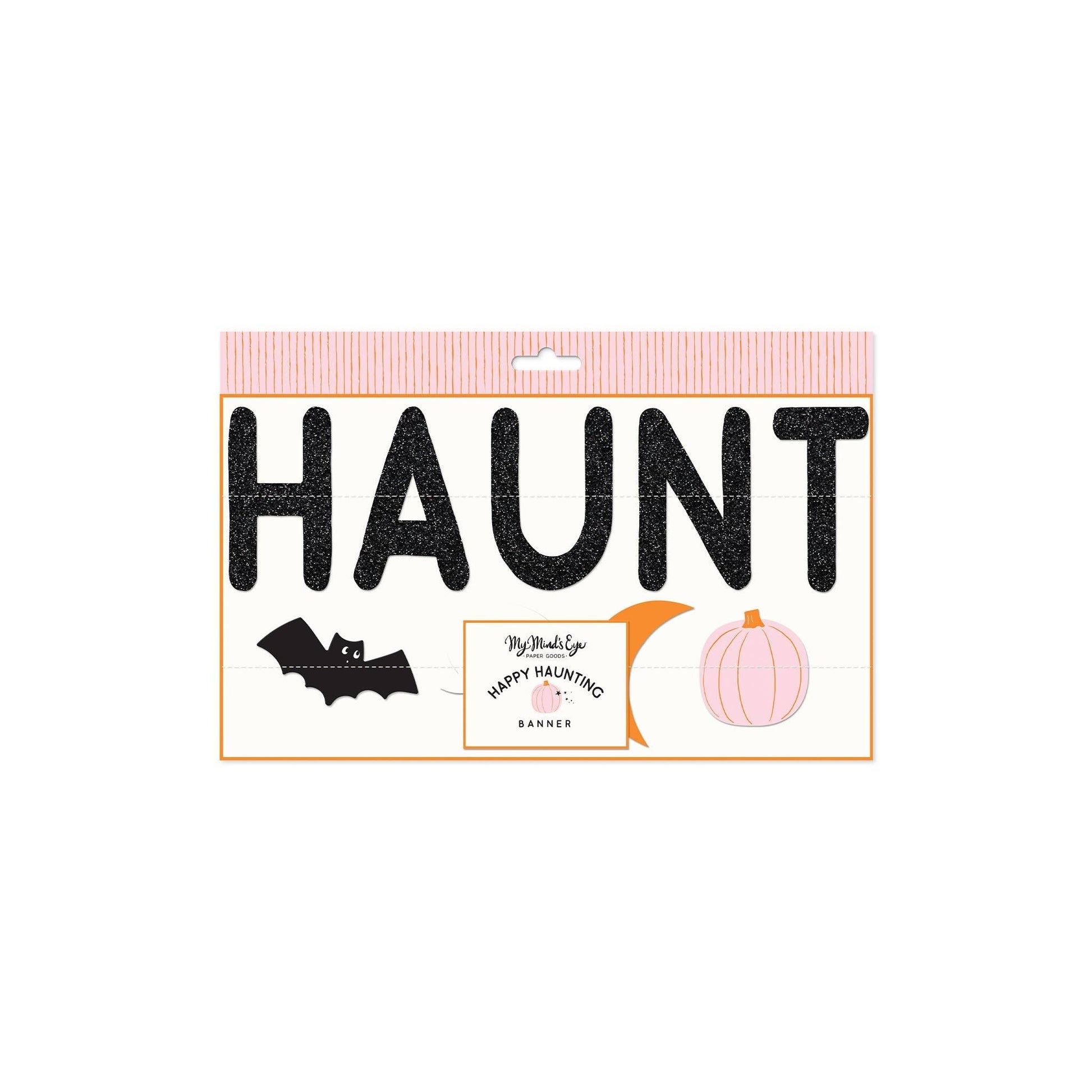 Happy Haunting Halloween Banner (5-Foot) - Ellie's Party Supply