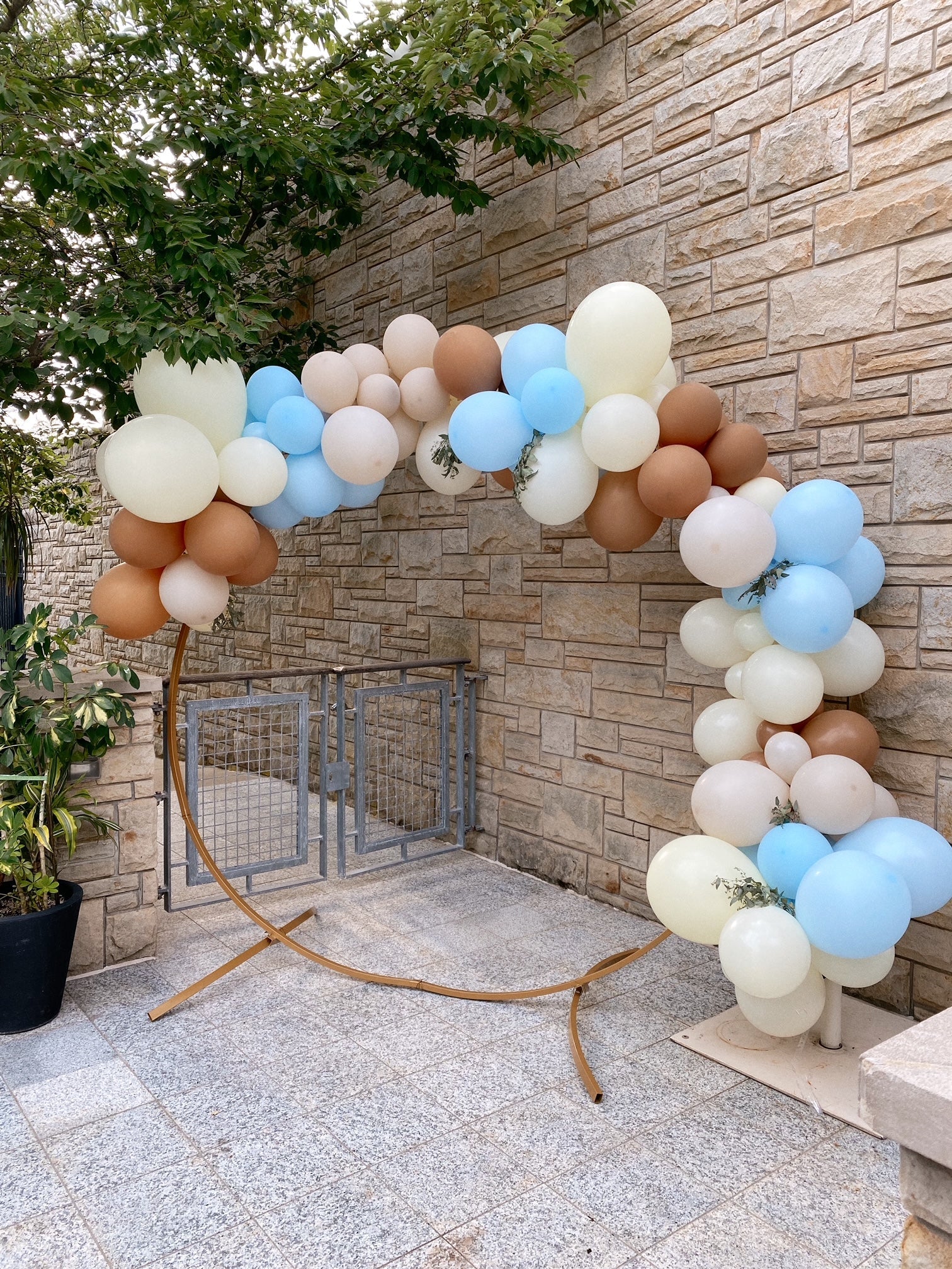 Ivory Balloon Garland Kit (5 Feet) - Ellie's Party Supply