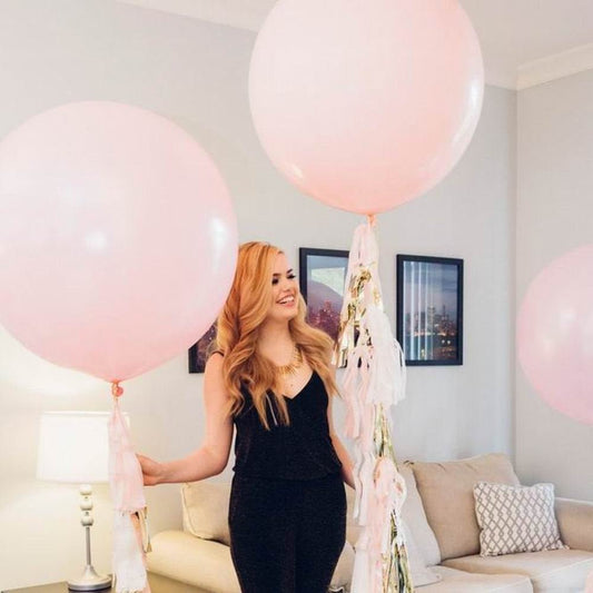 Light Pink 36" (3 foot) Giant Pink Pastel Balloons - Ellie's Party Supply