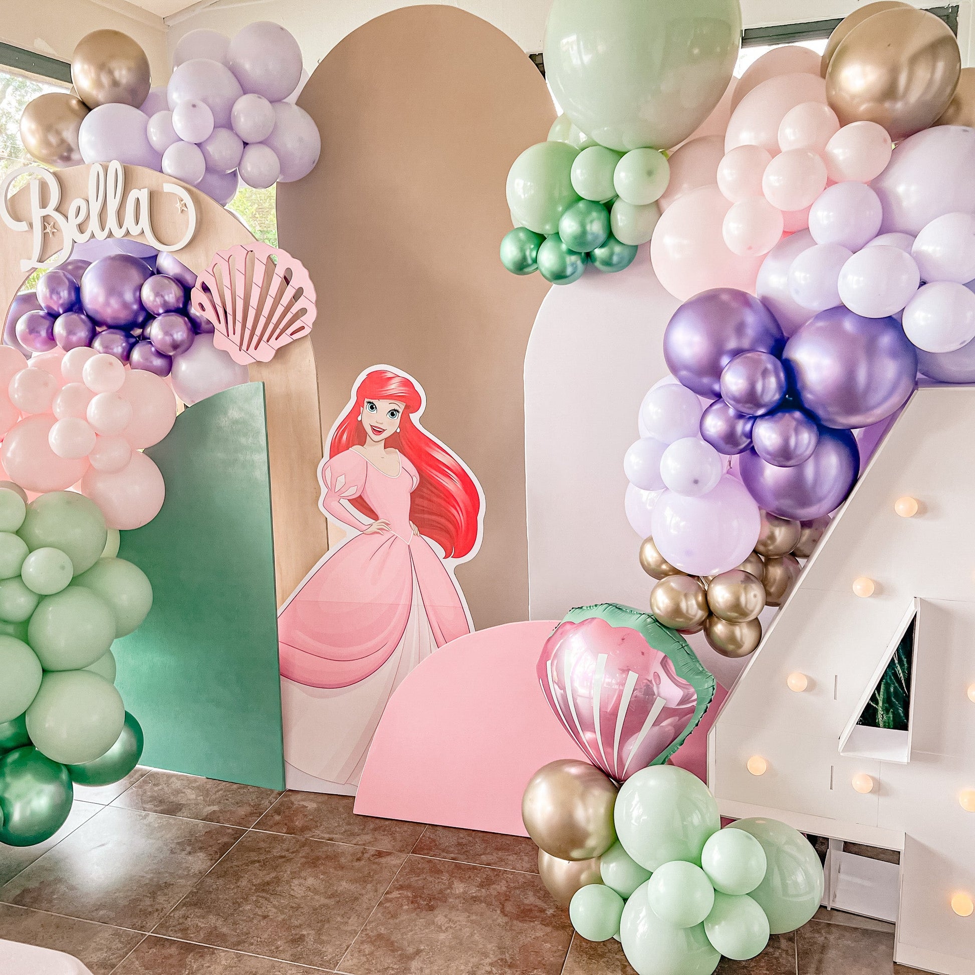 Mermaid Themed Balloon Garland Kit from Ellie's Party Supply
