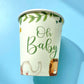 Oh Baby Safari Animal Paper Cups (Set of 8) - Ellie's Party Supply