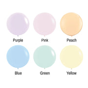 Pastel 3-Foot Giant Pastel Balloons - Ellie's Party Supply