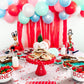 Pastel Blue, Green, Pink, & Red Christmas Balloon Garland Kit - Ellie's Party Supply