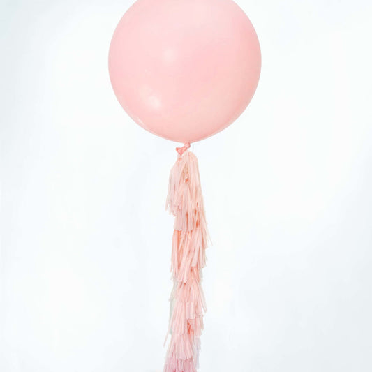 Jumbo Confetti Balloon & Tassel Tail - Tropical