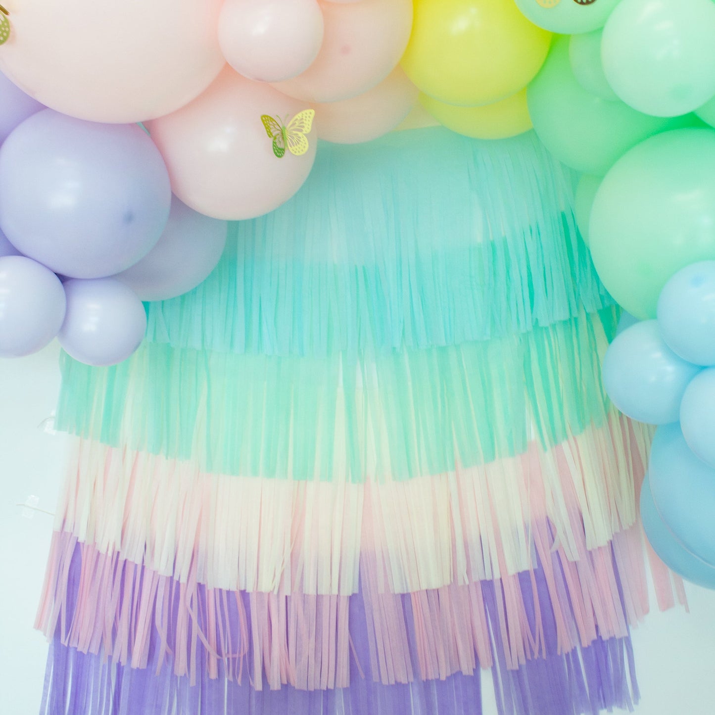 Pastel Rainbow Paper Tassel Tail - Tassel DIY Garland Kit - Ellie's Party Supply