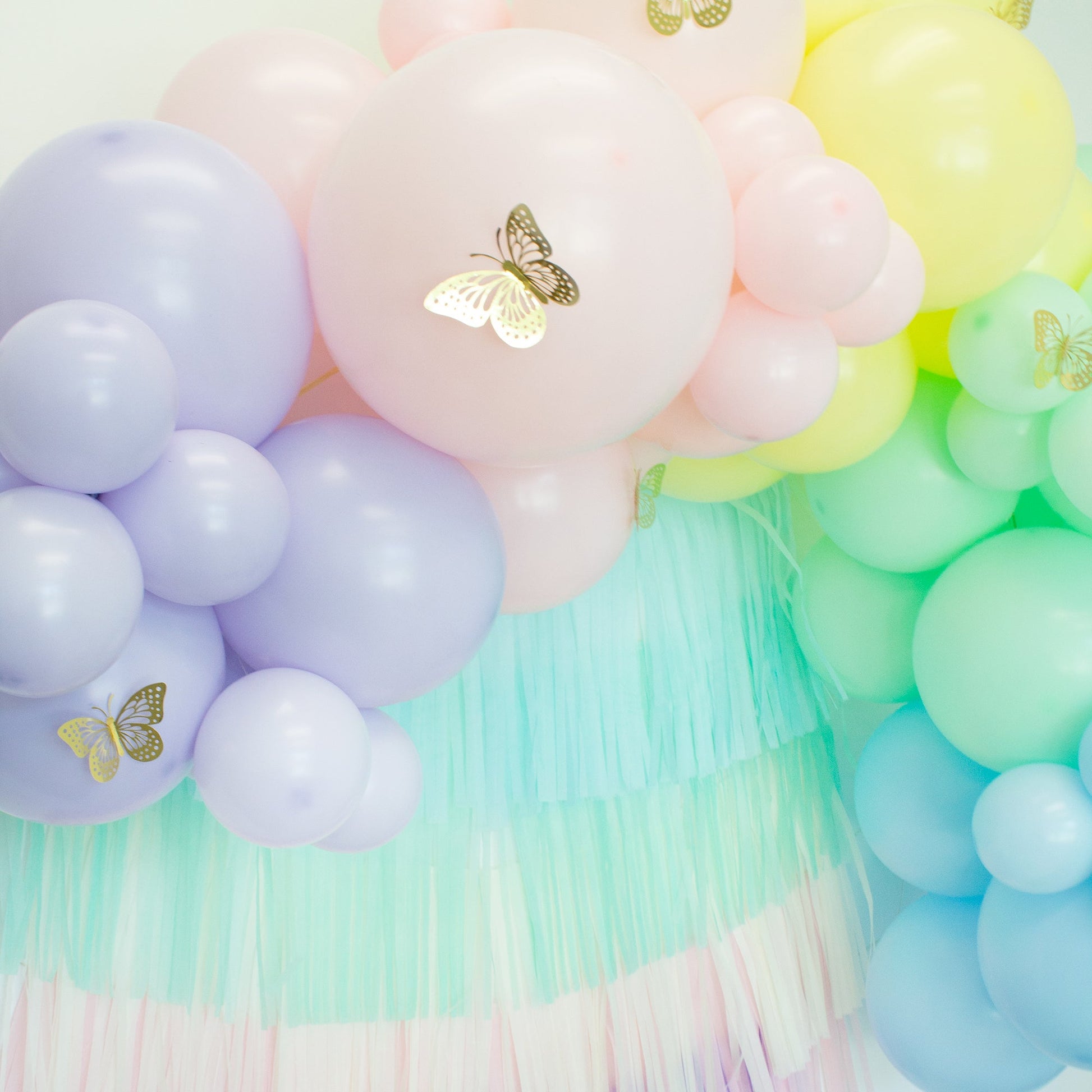 Pastel Rainbow Paper Tassel Tail - Tassel DIY Garland Kit