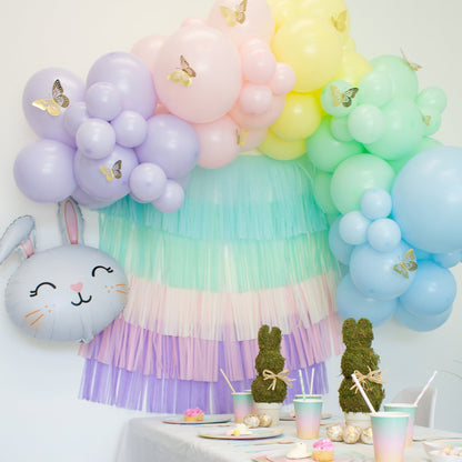 Pastel Rainbow Paper Tassel Tail - Tassel DIY Garland Kit - Ellie's Party Supply