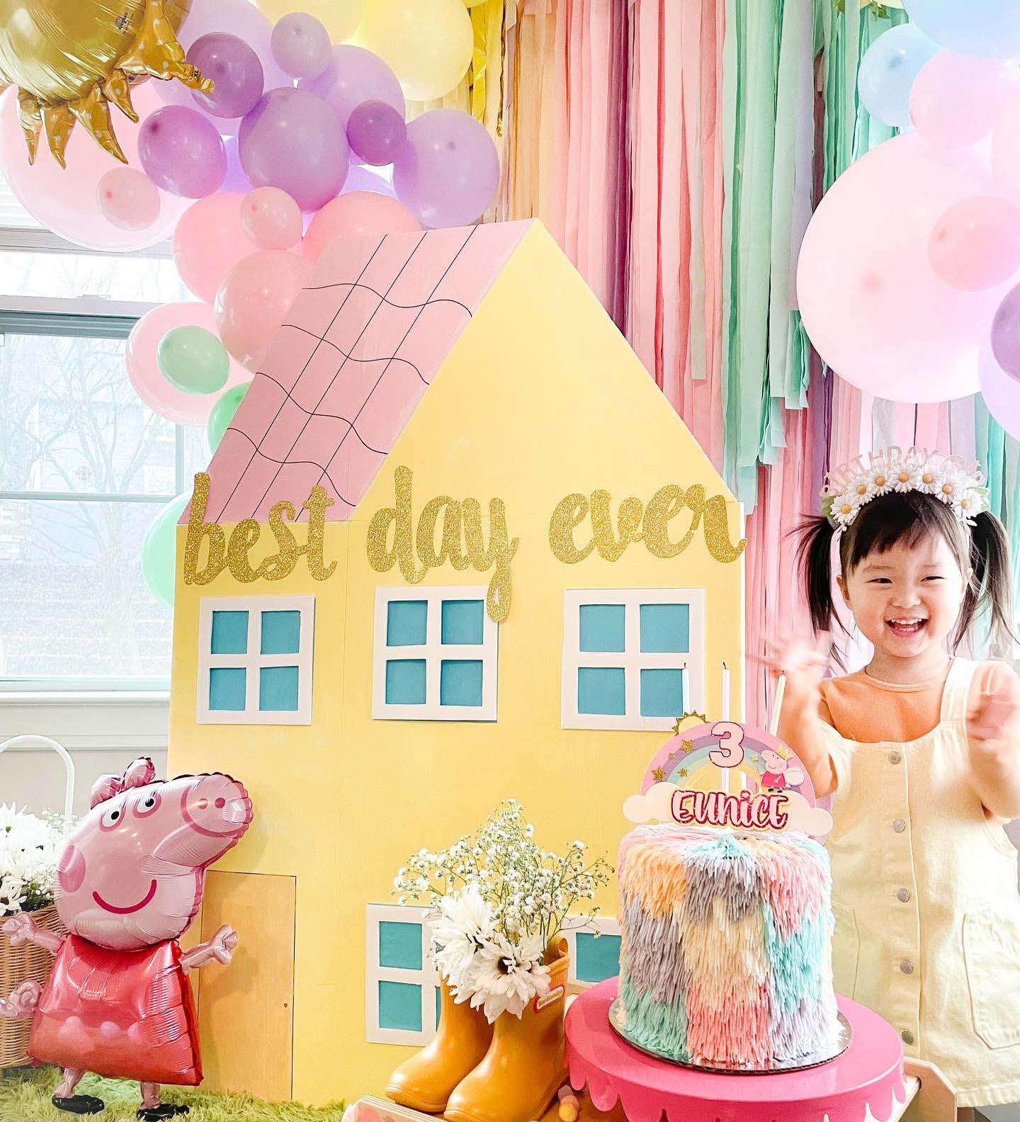 Peppa Pig House Prop Peppa Pig Birthday Decorations by 