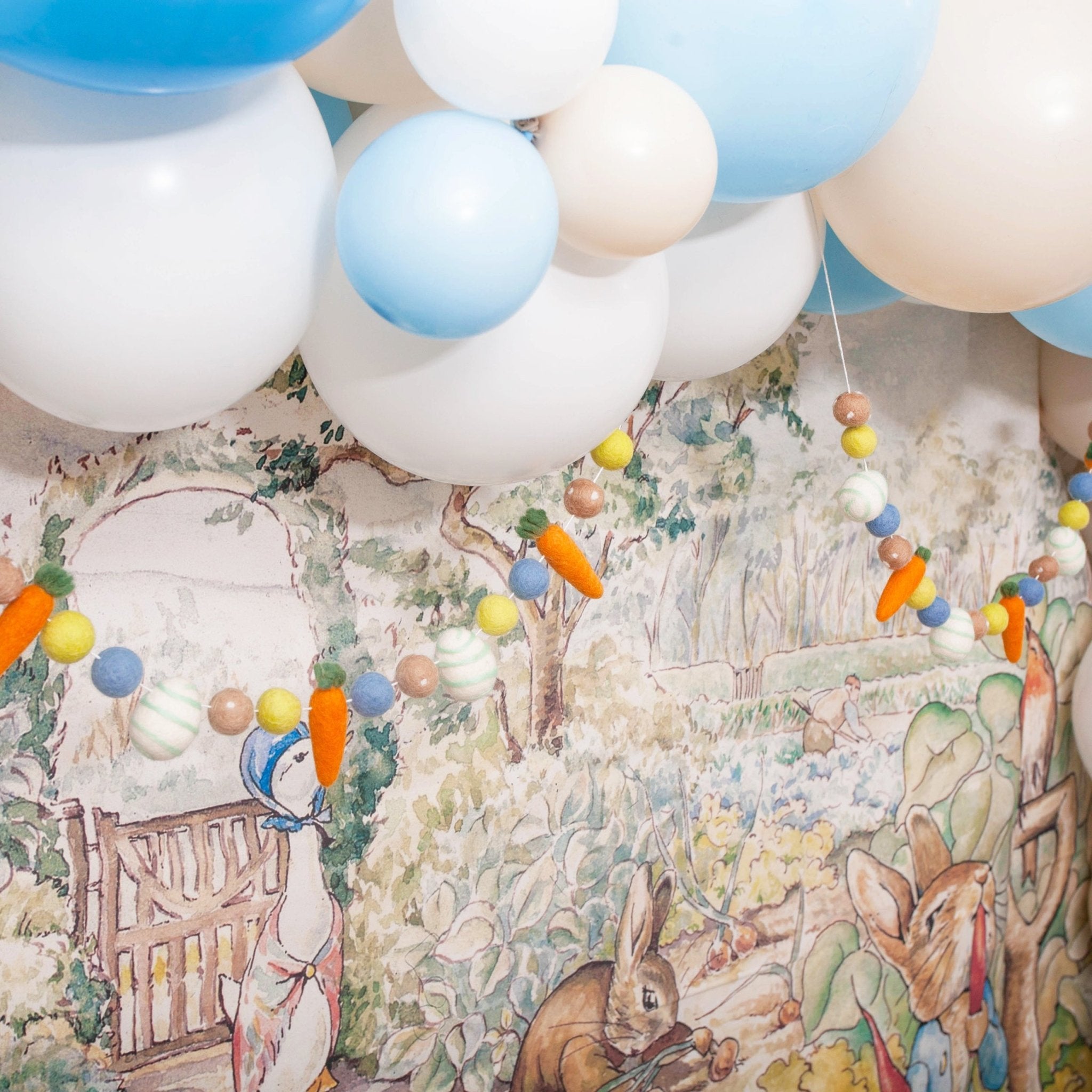 Peter Rabbit Balloon Arch - Easter Balloon Garland Kit - Ellie's Party Supply