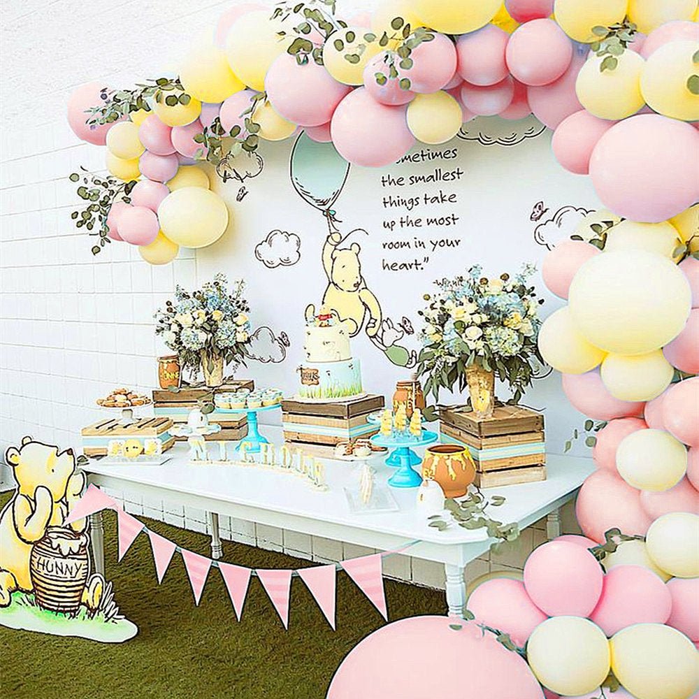 Pink Classic Pooh Garland Balloon Kit from Ellie's Party Supply