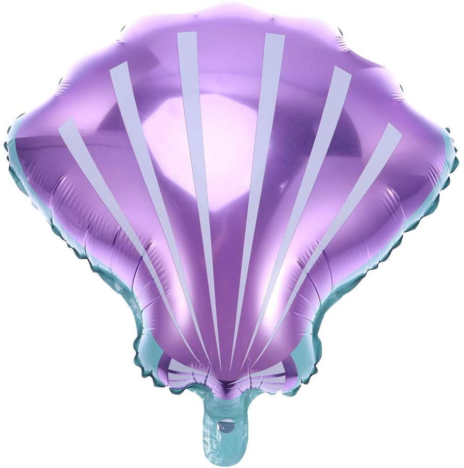 Pink & Purple Seashell Mylar Balloons (19 in) from Ellie's Party Supply