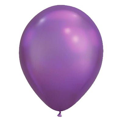 Premium Chrome Purple Latex Balloon Packs (5" and 11”) - Ellie's Party Supply
