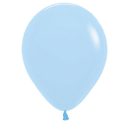 Premium Pastel Blue Latex Balloon Packs (5", 11”, 16”, 24”, and 36”) - Ellie's Party Supply