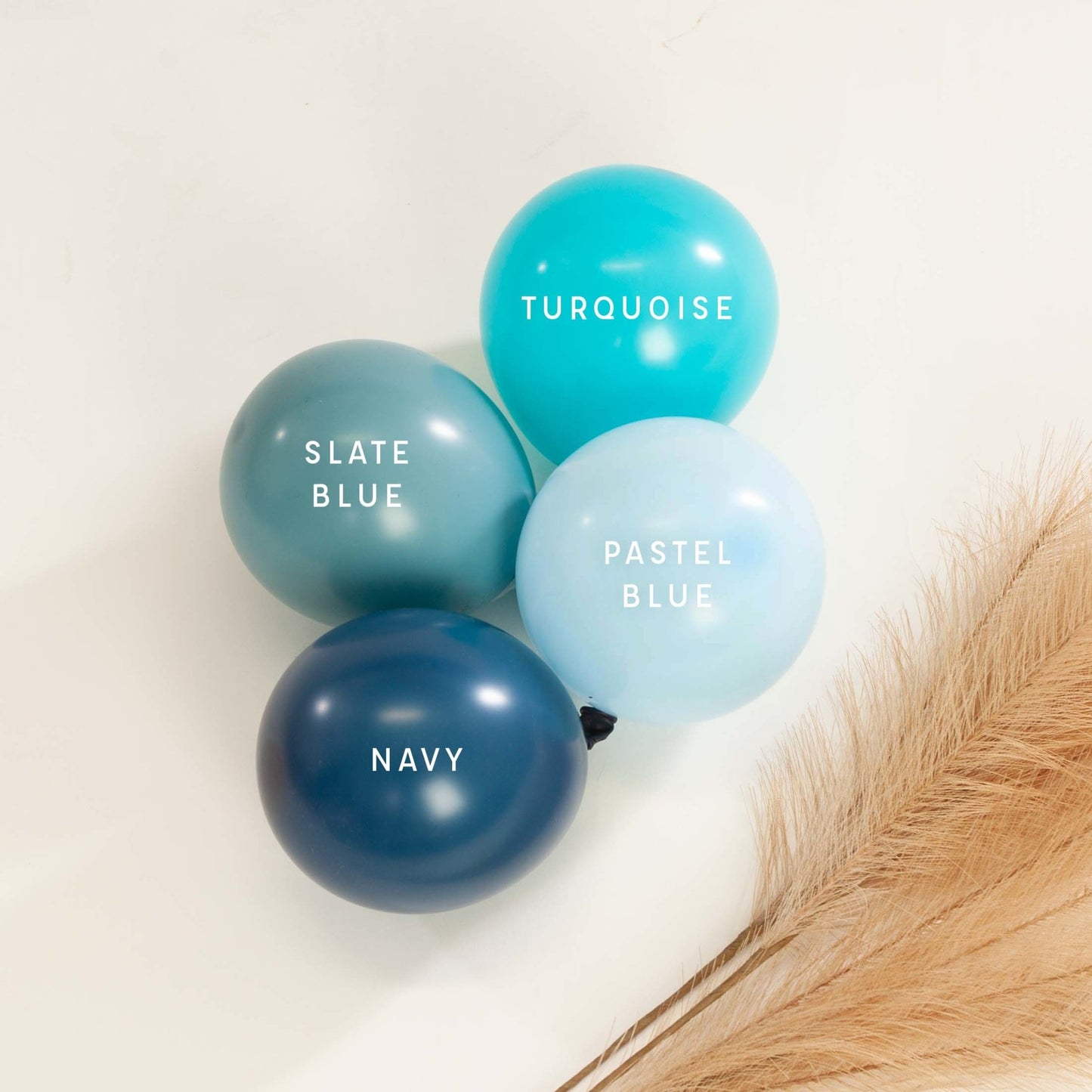 Premium Slate Blue Latex Balloon Packs (5", 11”, 16”, 24”, and 36”) - Ellie's Party Supply