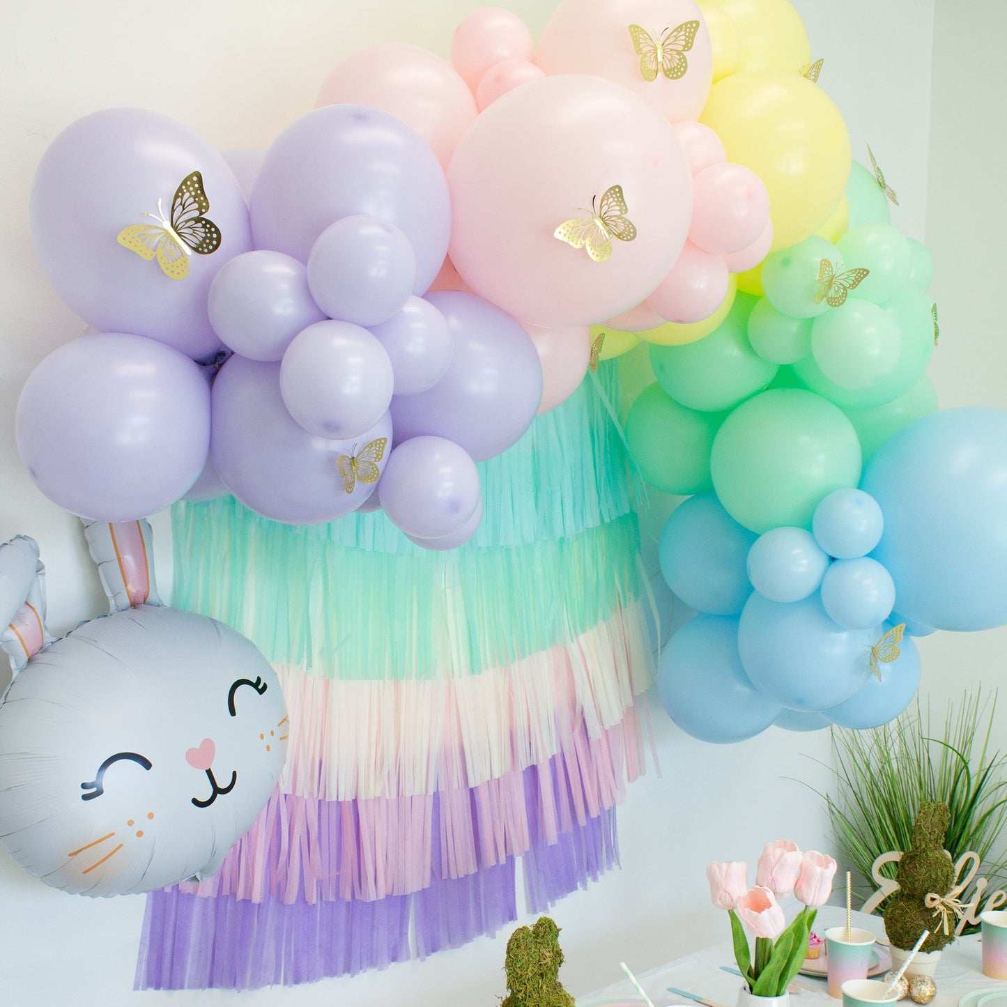 Pastel Rainbow Balloon Garland Premium Kit (8-10ft) Balloons by PopFestCo