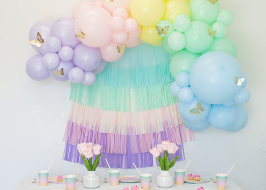 Small Pastel Colors Balloon Arch Kit: Party at Lewis Elegant Party