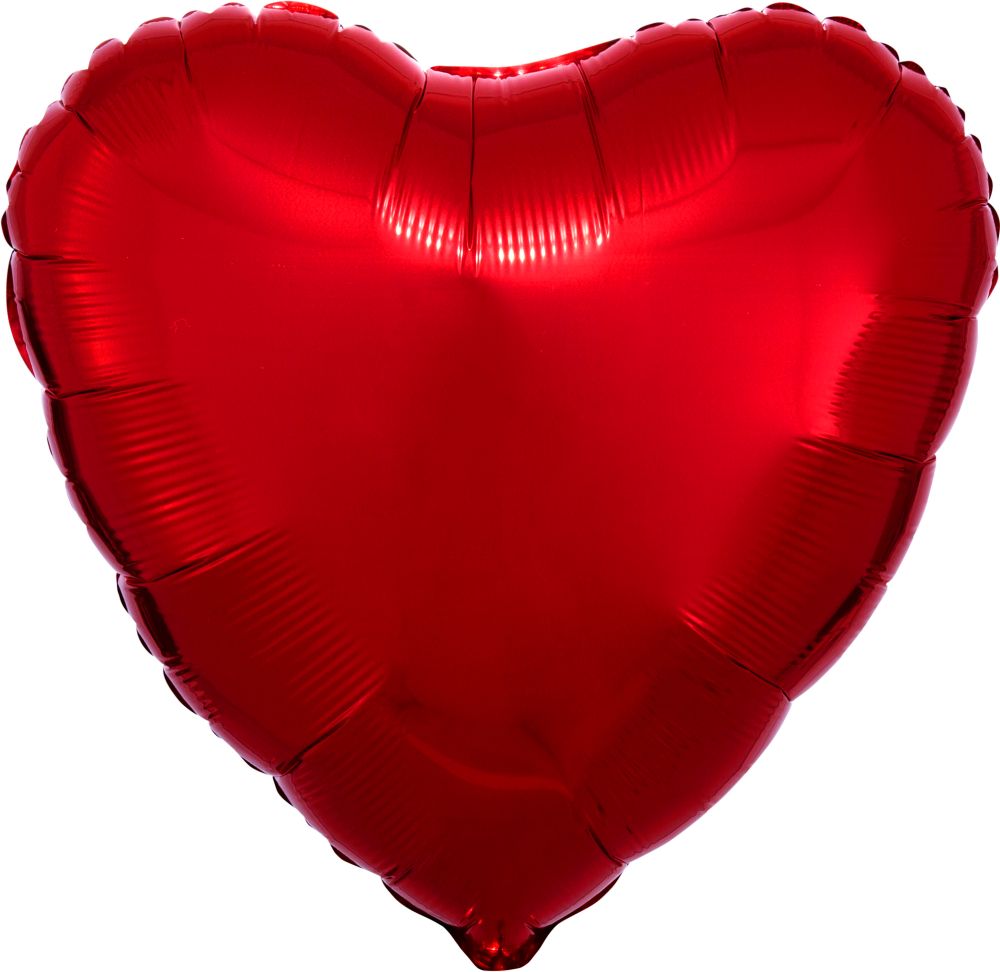 Red Mylar Foil Heart Balloon (18 inches) - Ellie's Party Supply