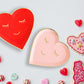 Red & Pink Heart Shaped Paper Plates (Set of 16) - Ellie's Party Supply