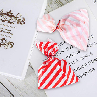 Red, Pink & White Paper Treat Bags (Set of 12) - Ellie's Party Supply