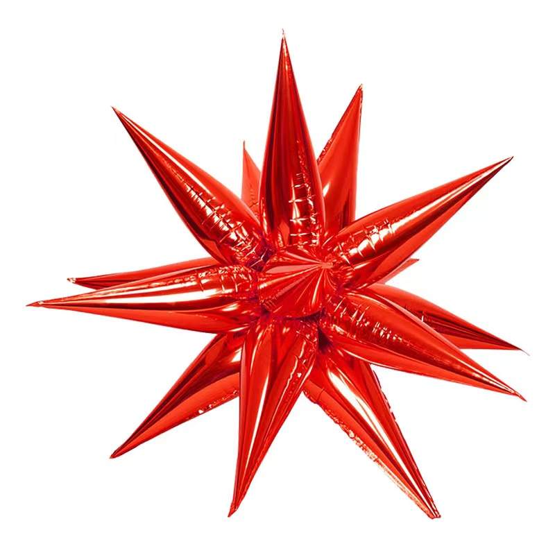 Red Starburst Cluster Balloon (26 Inches) - Ellie's Party Supply