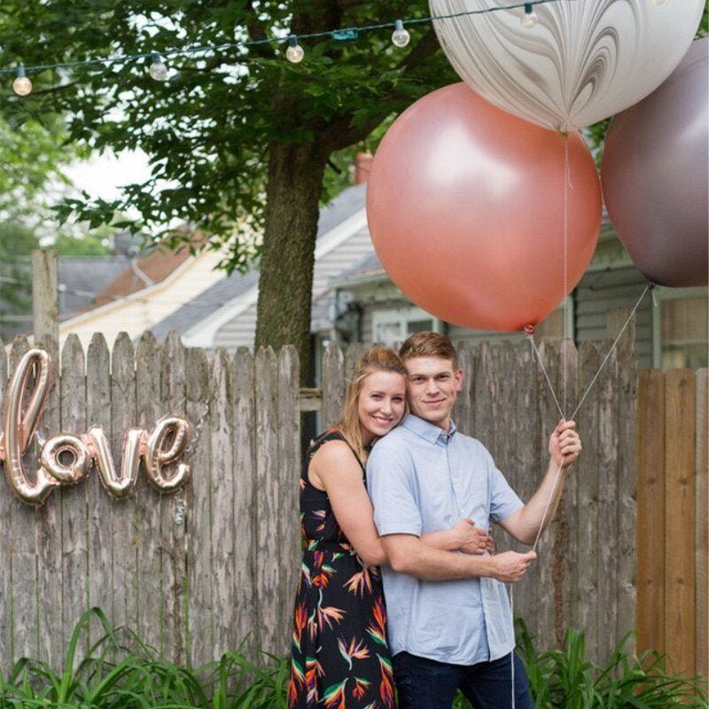 Rose Gold 3-Foot Giant Metallic Balloons - Ellie's Party Supply