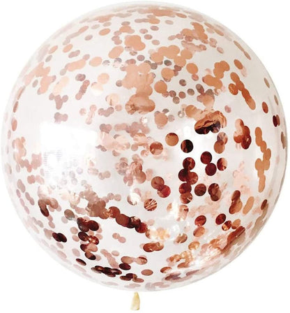 Ballons Confettis Pailleté Rose Gold