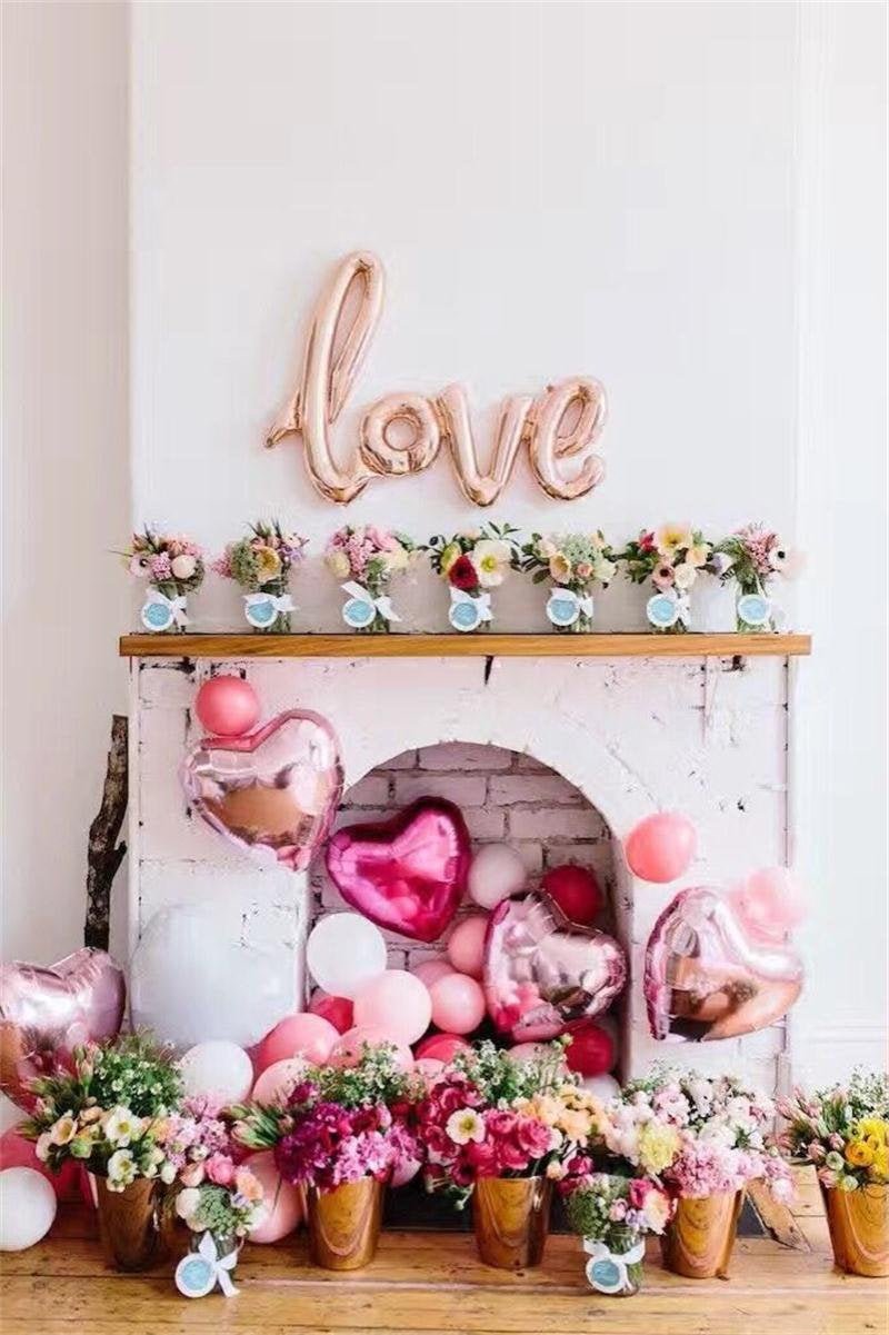 Rose Gold 42-Inch Large Love Balloon - Ellie's Party Supply