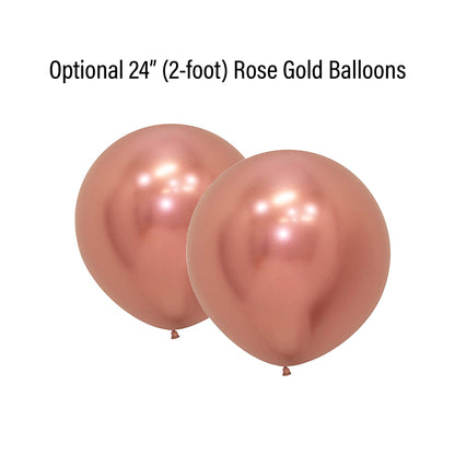 Rose Gold Balloon Arch - Pink & Gray Balloon Garland Kit - Ellie's Party Supply