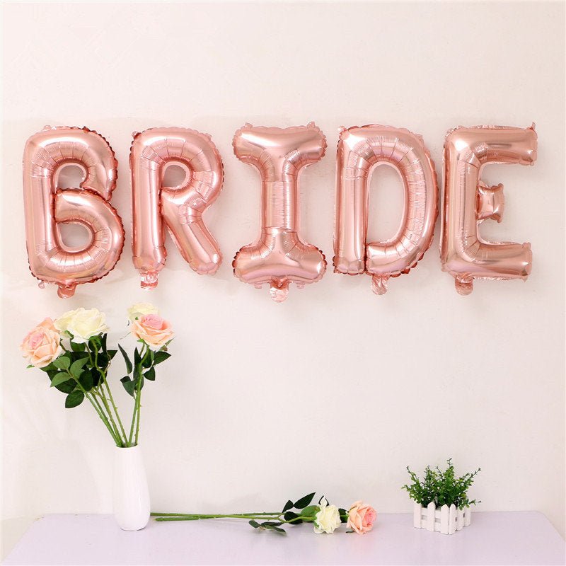 Rose Gold Bride to Be Balloon Banner - Ellie's Party Supply
