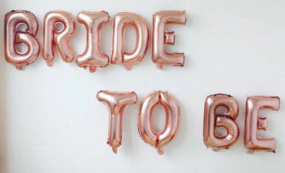 Rose Gold Bride to Be Balloon Banner - Ellie's Party Supply