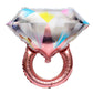 Rose Gold Ring Mylar Balloon (25 Inches) - Ellie's Party Supply