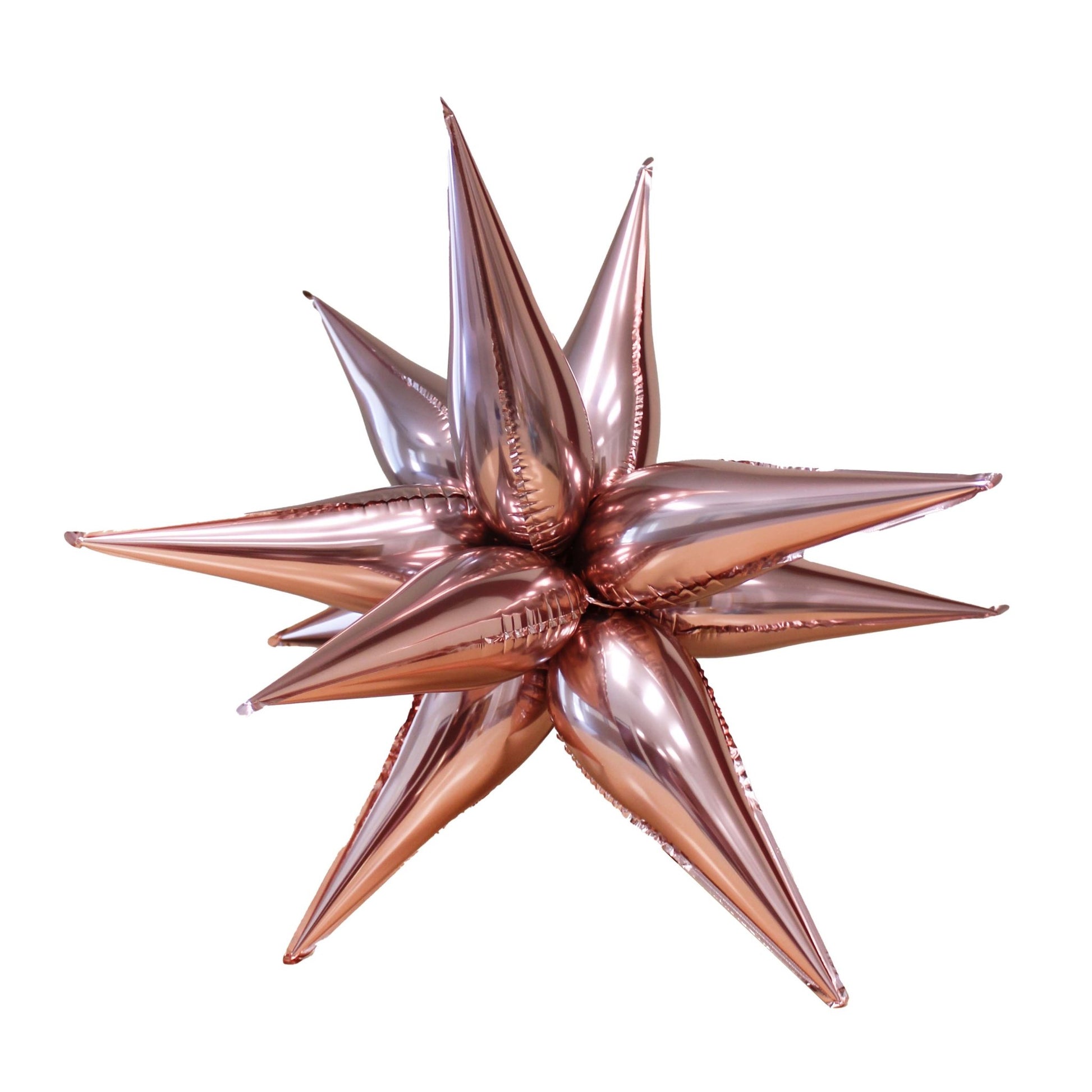 Rose Gold Starburst Cluster Balloon (26 Inches) - Ellie's Party Supply
