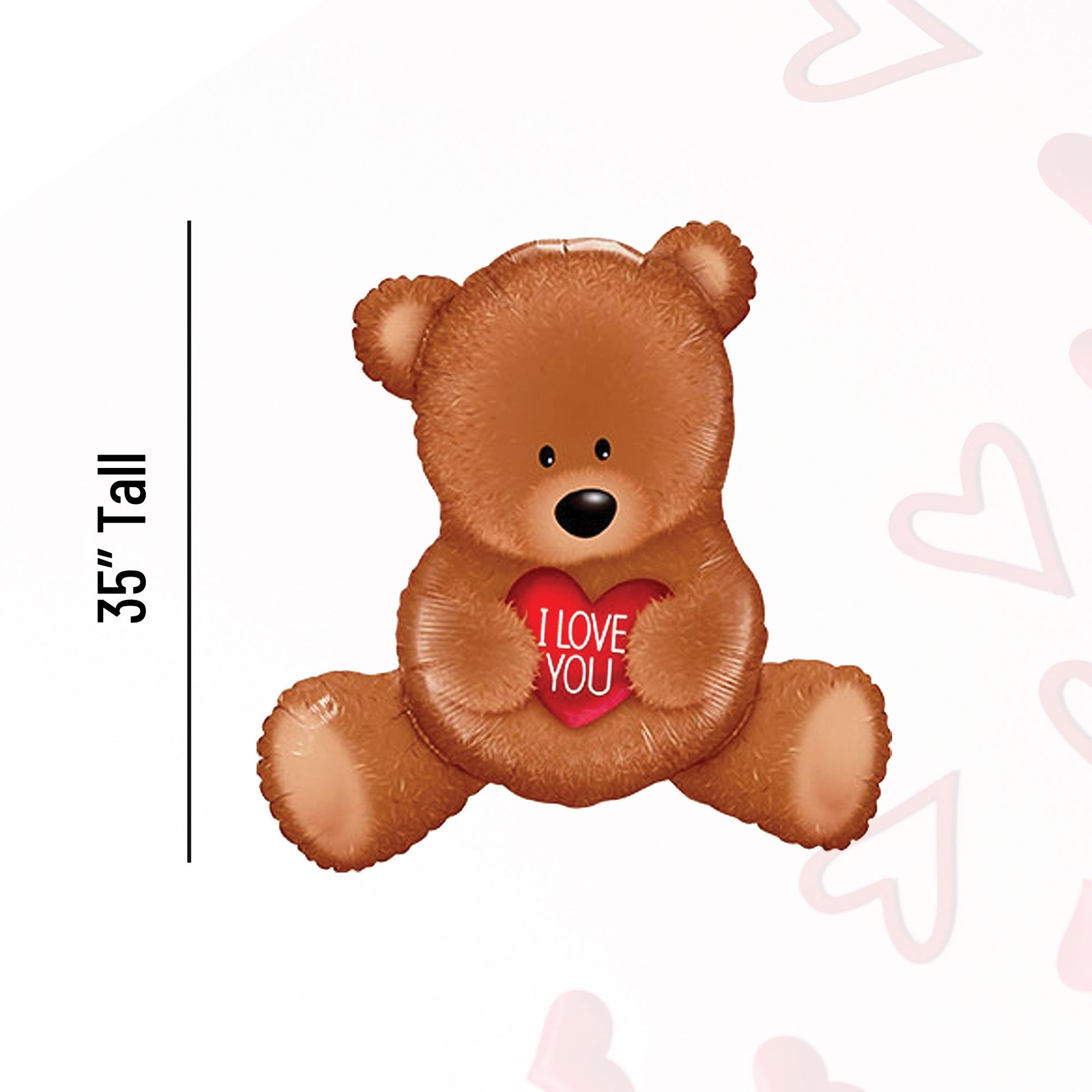 Teddy Bear Mylar Balloon (35 inches) - Ellie's Party Supply