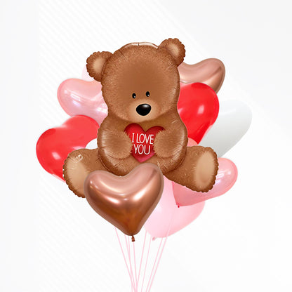 Teddy Bear Mylar Balloon (35 inches) - Ellie's Party Supply