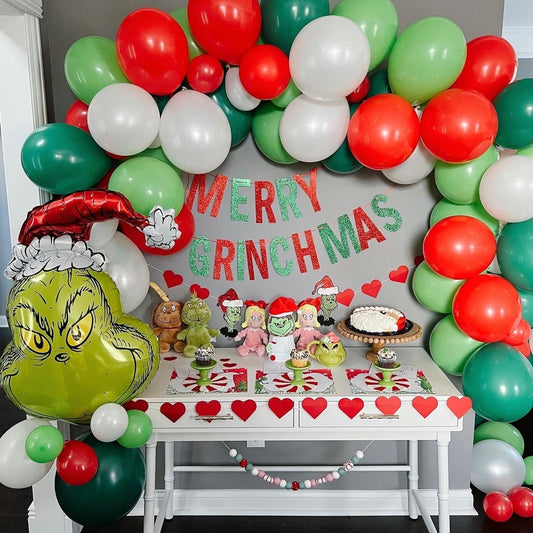 The Grinch Christmas Balloon Arch Kit - Ellie's Party Supply