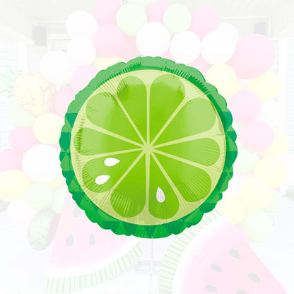 Tropical Lime Mylar Foil Balloon (18 Inches) - Ellie's Party Supply