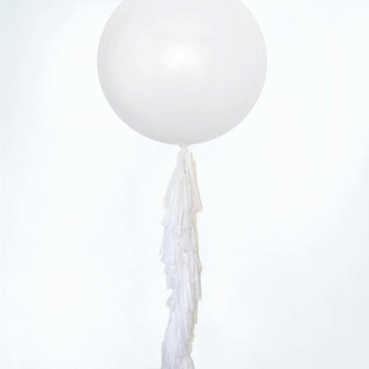 White Paper Tassel Tail - Tassel DIY Garland Kit - Ellie's Party Supply